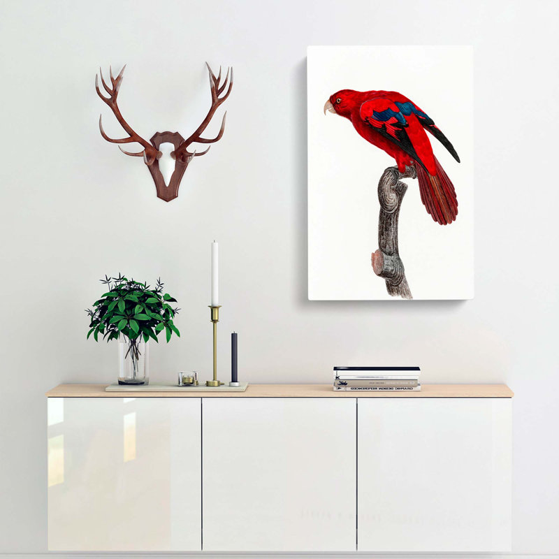 Lory by F. Levaillant - Wrapped Canvas Print, 76cm H x 50cm W x 3cm D