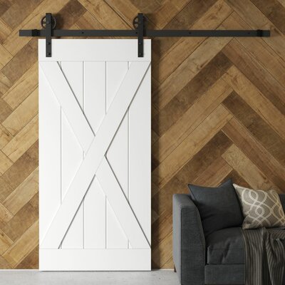 Paneled Wood Grand X Barn Door with Installation Hardware Kit -  Urban Woodcraft, 500W.40BD.BX.W