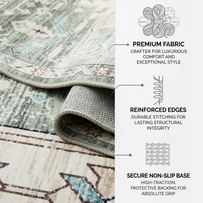 Cashmere Machine Tufted Area Rug ( Low-Pile Traditional), Rectangle 120 x 170 cm