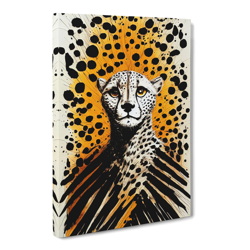 CAN-V0523-2951X Young Cheetah - Wrapped Canvas Print, 60cm H x 40cm W x 3cm D