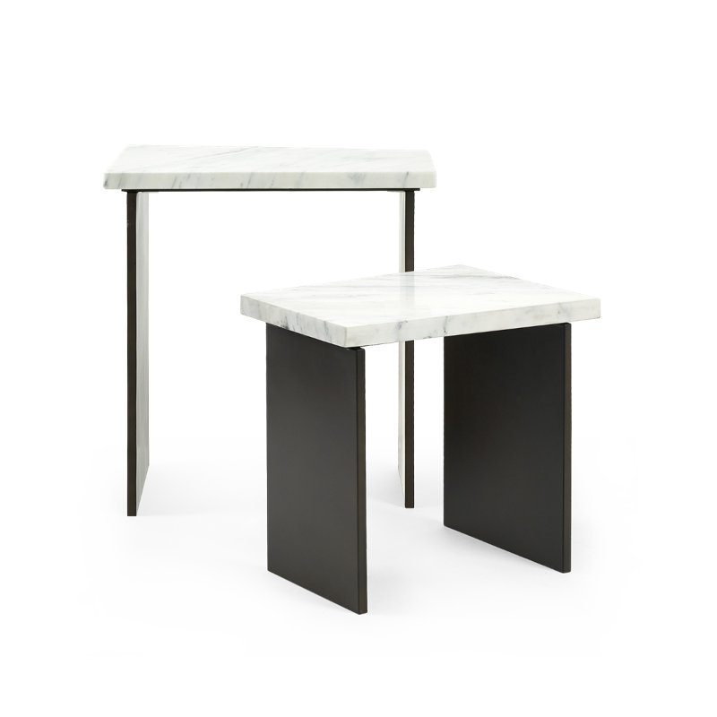 Lynnes Marble Nesting End Table