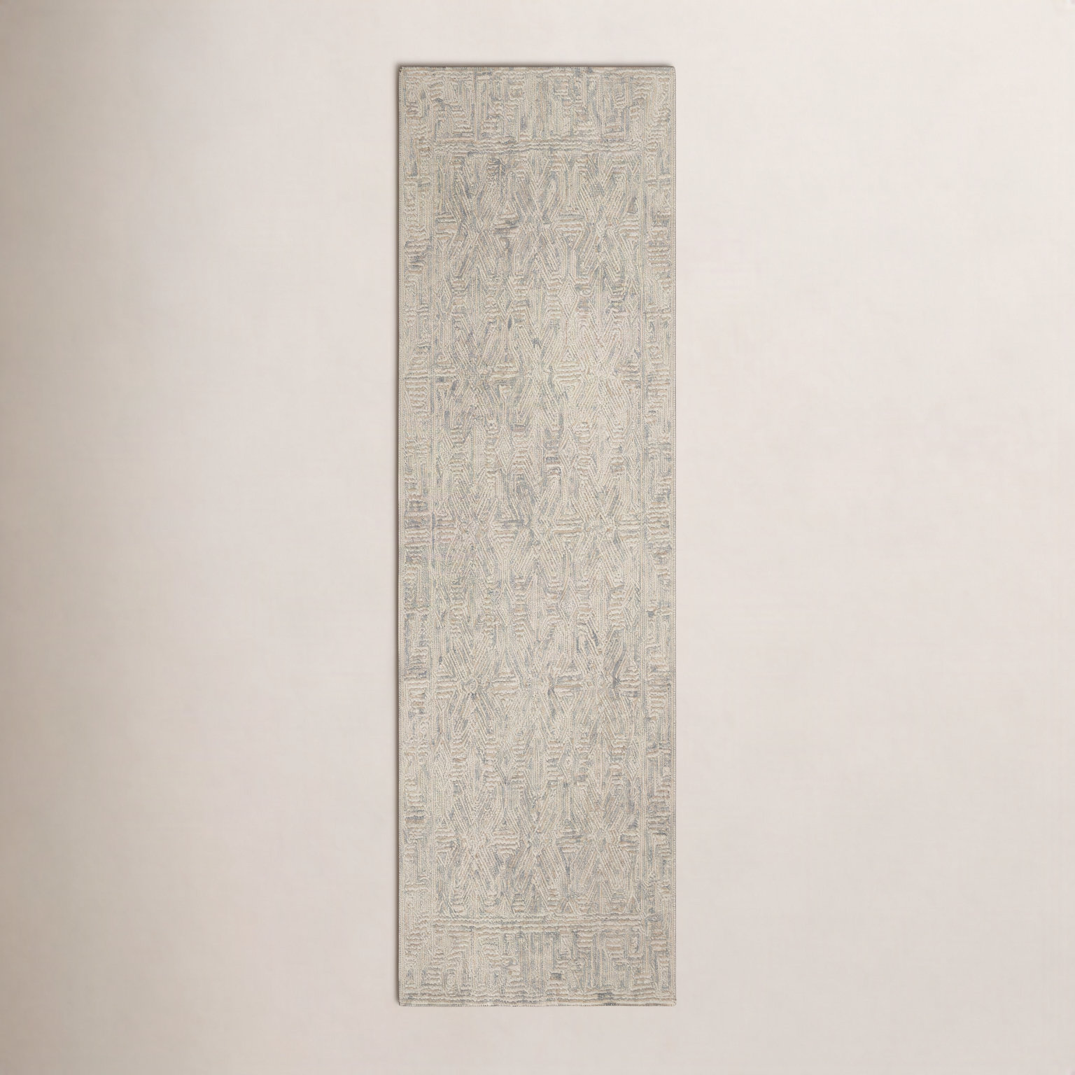 Joseph Beige Hand-Tufted Wool Rug, Runner 2'3" x 7'6"