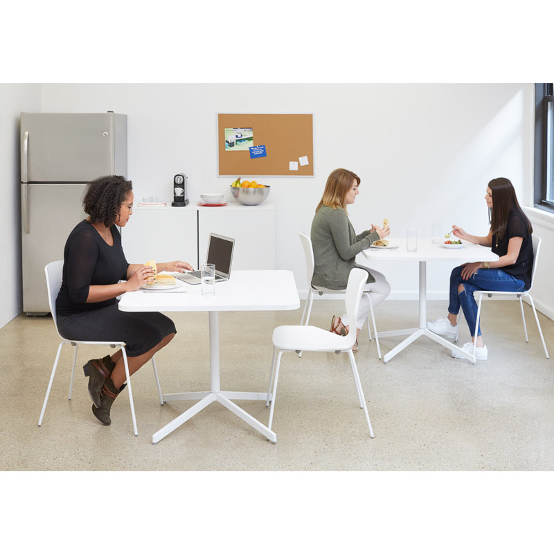 Touchpoint Table, 36X36", White LPL, White