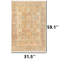 Tapis traditionnel rétro pêche / crème