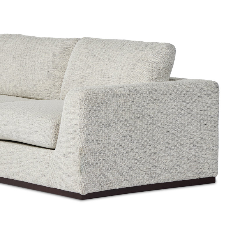 Canapé modulaire en U rembourré Wexford, Face à la gauche, Mélange de polyester de coton mérinos