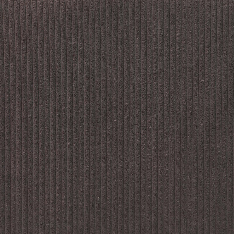Canapé modulaire 2 pièces rembourré, Velours côtelé brun foncé