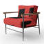Fauteuil d'appoint rembourré Walt Crossing Paths II-1379795553