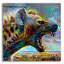  'Hyena' by Pedro Gavidia Acrylic Glass Wall Art, 24" x 24"-750668157