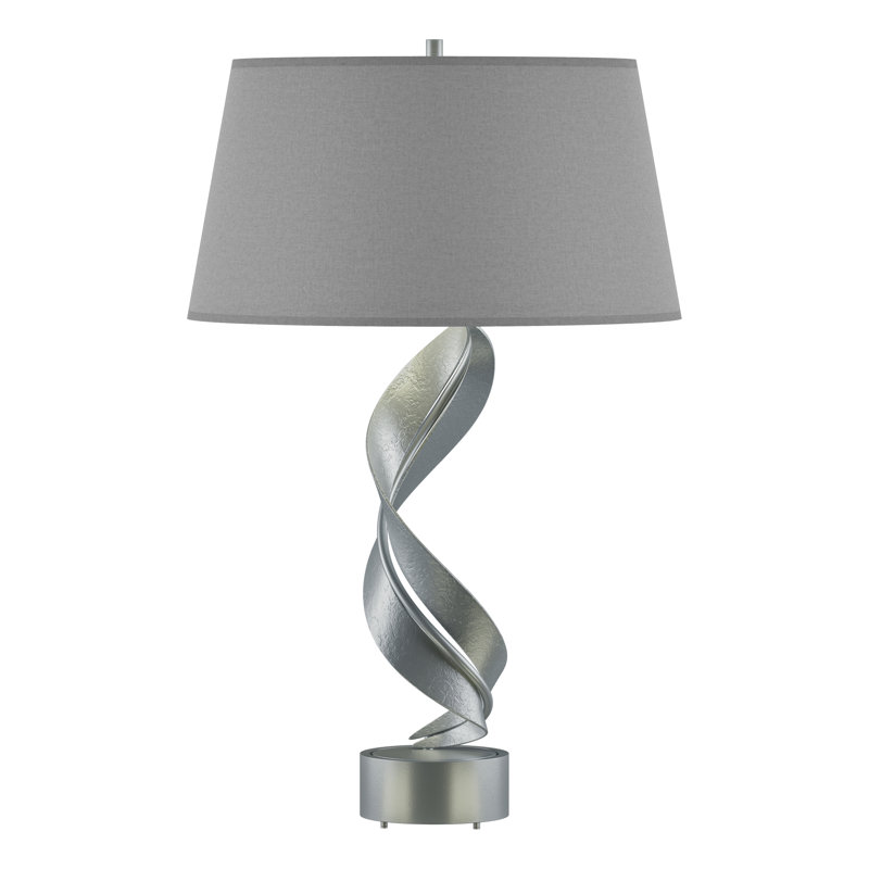 Folio 25.1" Table Lamp, Flax, Vintage Platinum