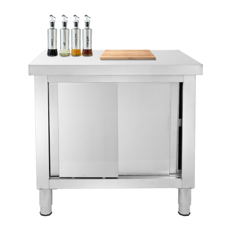 Table de travail en acier inoxydable