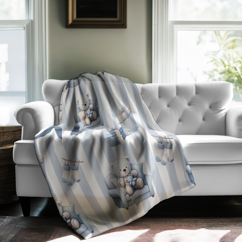 Cute Bear - 1 Piece Premium Blanket, Queen