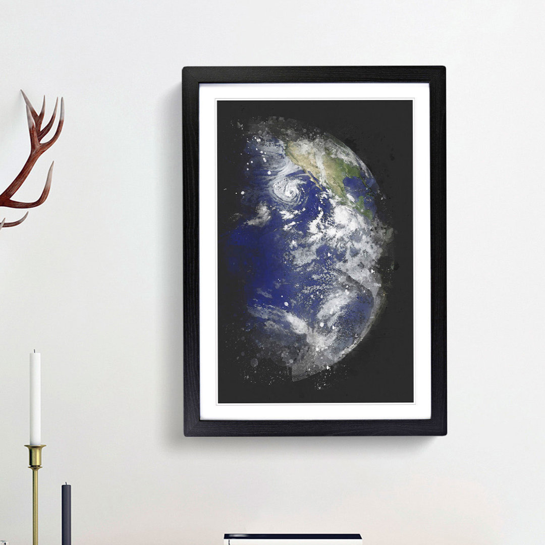 Eastern Pacific Ocean of Earth - Framed Print