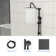 10 Inch Shower System With 5 Function Rain Hand Shower, 26.3" Slide Bar Shower Head Combo
