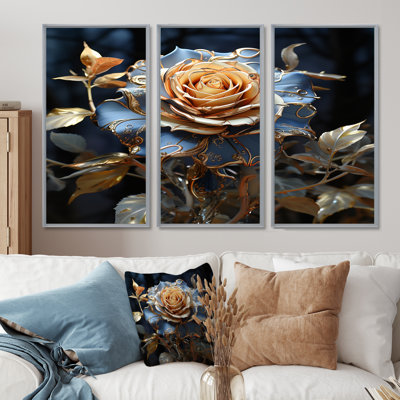 Lamine - Rose Wall Art Print Set