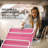 Outdoor Lounge Chair, Folding Adjustable Reclining Chair, Pink-1552946568
