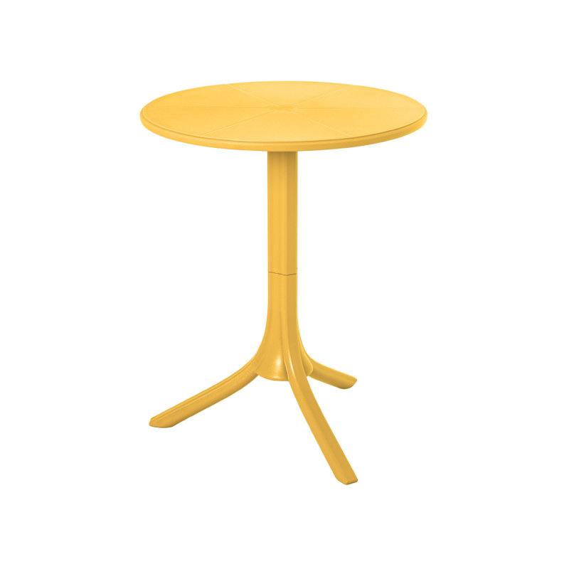 Table d'appoint d'extérieur ronde 23,6 po Giannie, Or