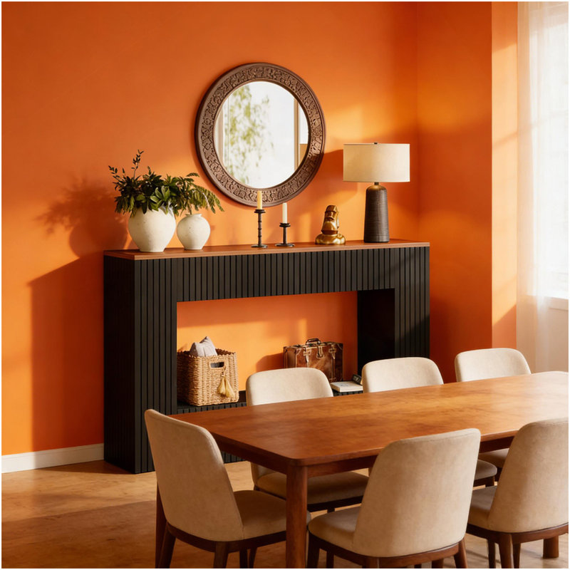 Table basse, table d'entrée moderne, table basse en bois