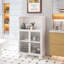 Armoire de rangement pour salle de bain H 45,28 po avec porte vitrée et tablettes