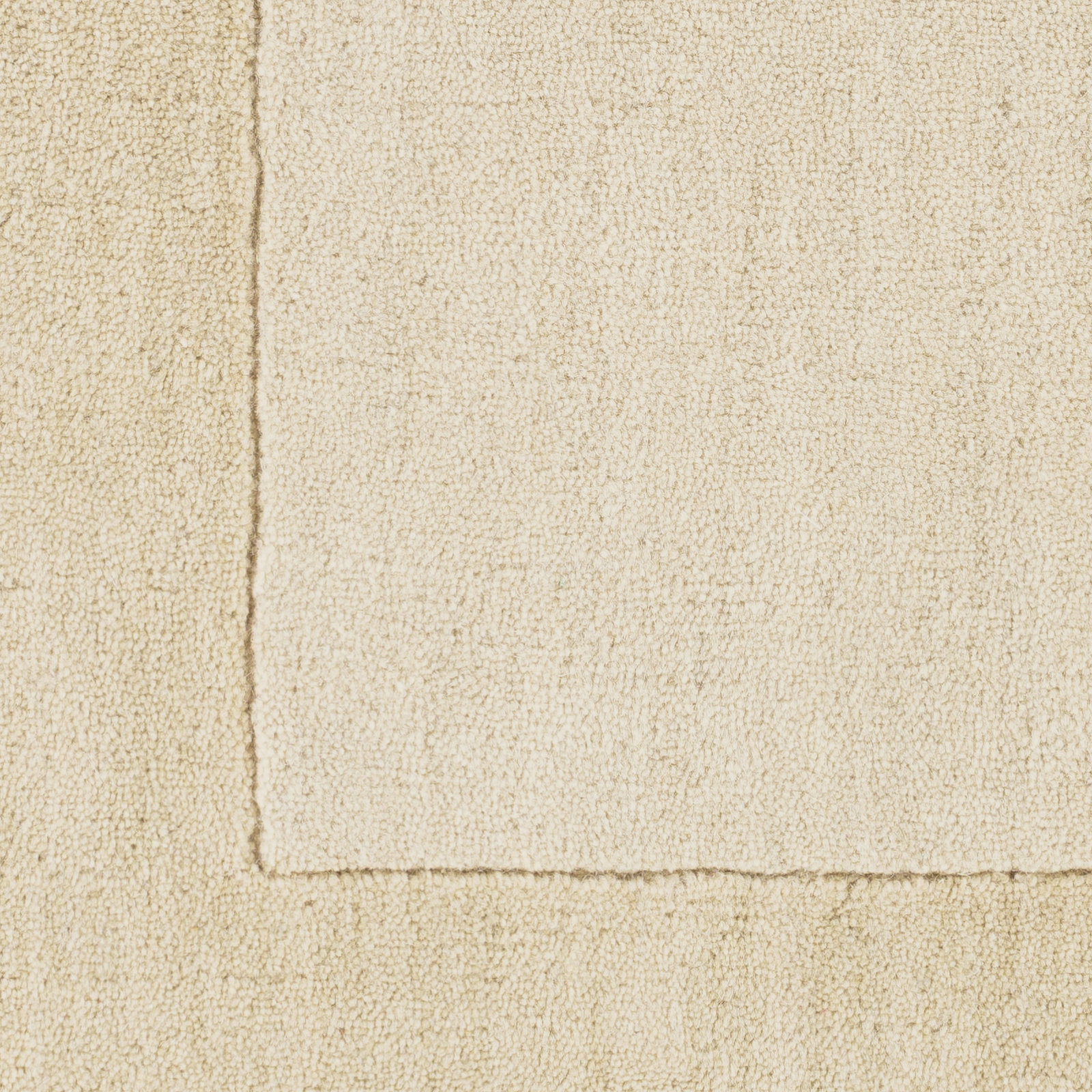 Dolma Handmade Wool Beige/Cream Rug, Rectangle 3'3" x 5'3"