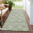 Machine Washable Indoor/Outdoor Xhevrie Aloe Rug-530000983
