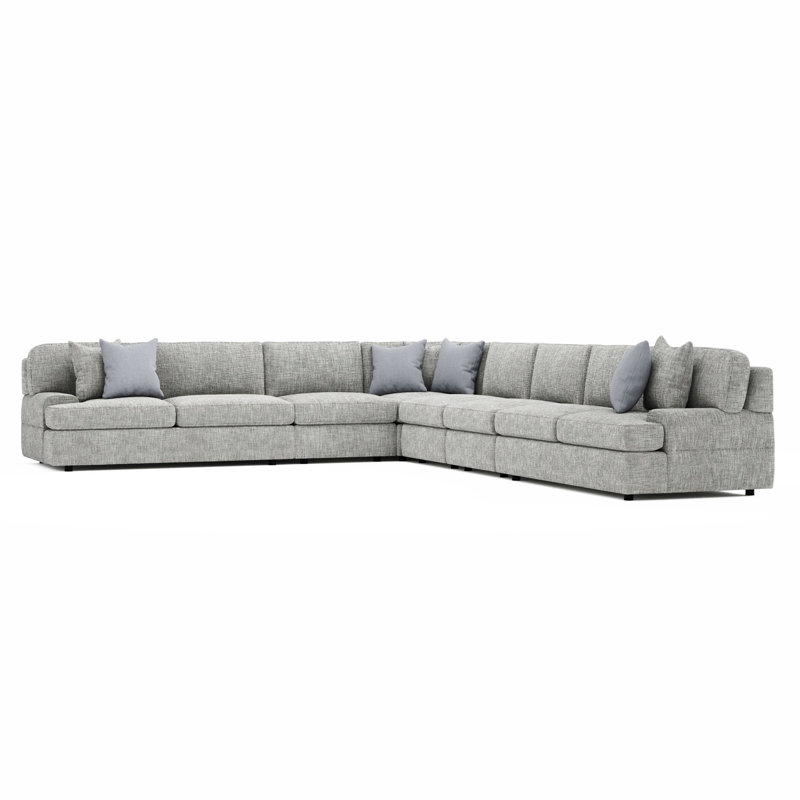 Bernhardt Serena 6 - Piece Upholstered Sectional, Left Hand Facing, 30.5" H x 175" W x 143" D
