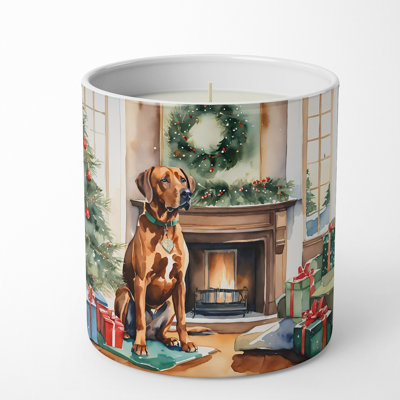 Christmas Tree Scented Tumbler Candle with Ceramic Holder