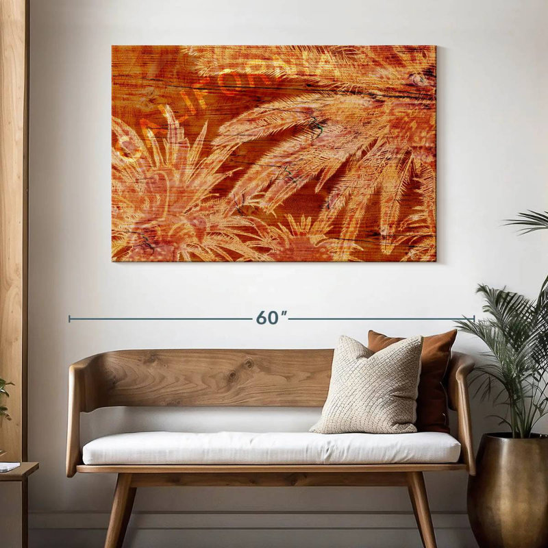 Palmeraie orange Harnek, H 32 po x l 48 po