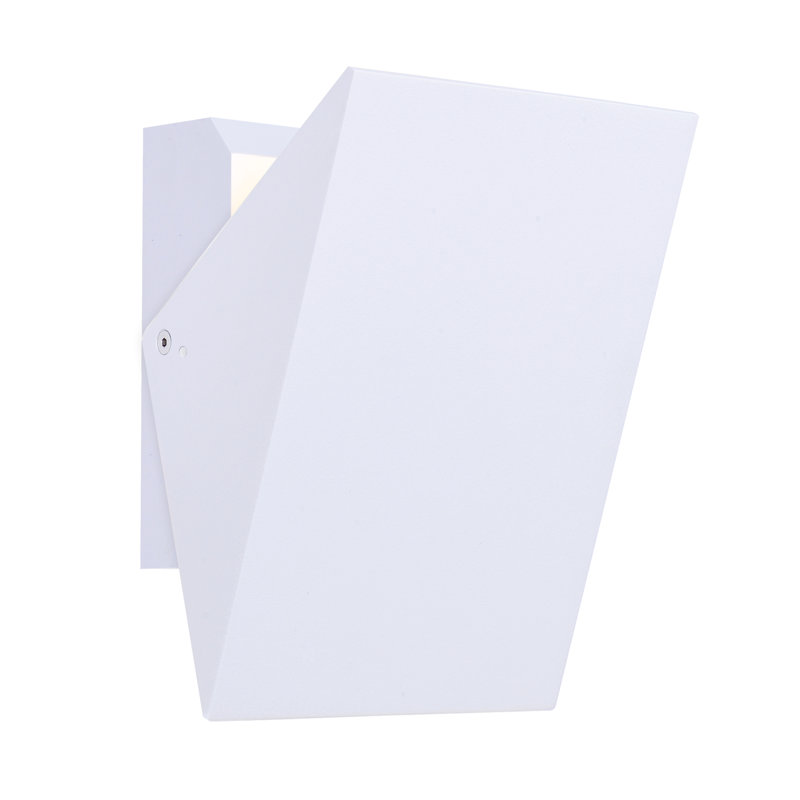Alumilux Tilt-Outdoor Wall Mount, 7" H x 5" W x 2.75" D, White