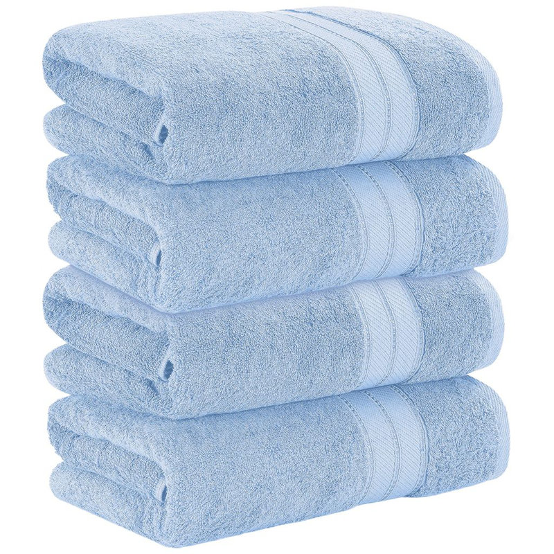Modern Threads 4-Pack SpunLoft™ Bath Sheet Set, Blue