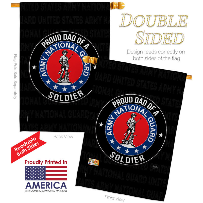 Double Sided 40'' H x 28'' W Polyester House Flag