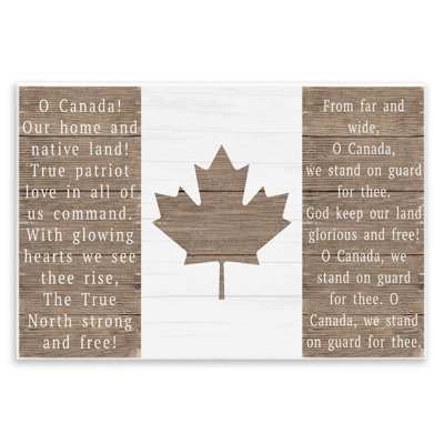 Plaque murale «O Canada», par Lil 'Rue