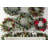 18" Artificial Spruce Poinsettia Berry Christmas Wreath