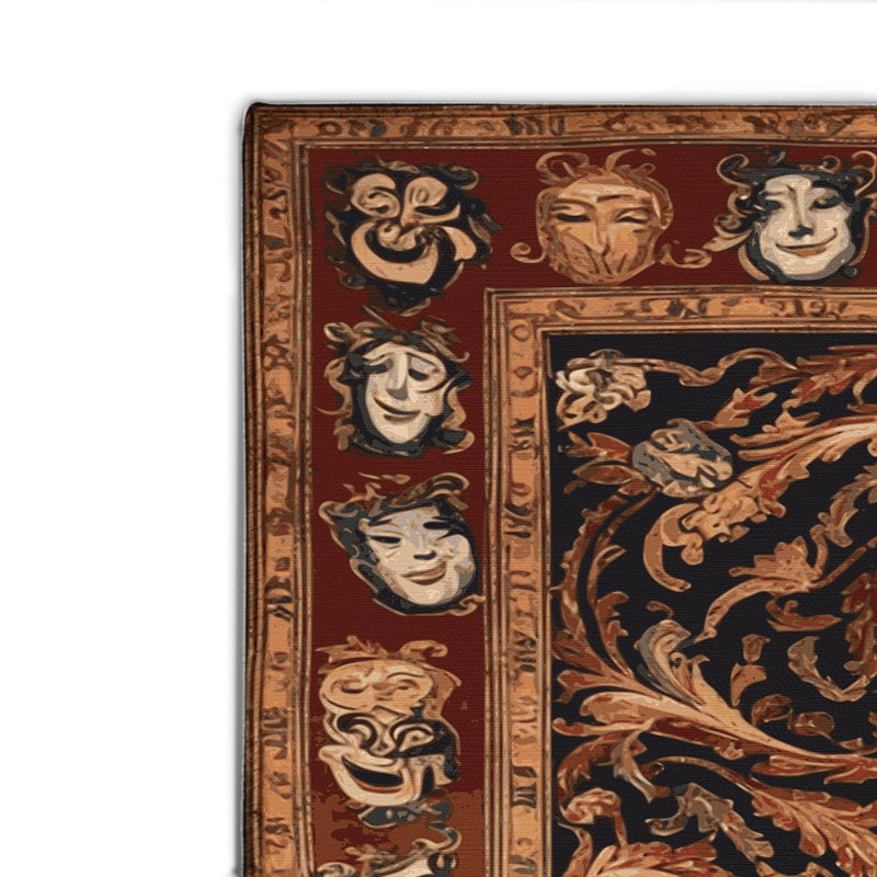 Tapis d'intérieur et d'extérieur brun français, Rectangulaire 2 pi x 3 pi