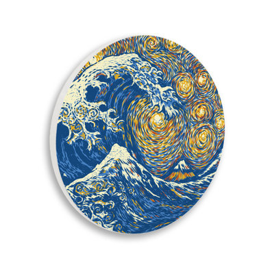 «Starry Impression» avec plaque murale «Ocean Wave» par Tobe Fonseca