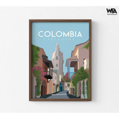 «Colombie» par Omar Escalante, impression d'affiche colombienne lumineuse, idée de petite amie colombienne, art latino-américain