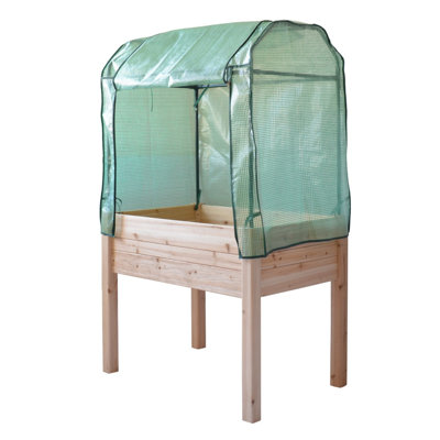 Tillotson Wood Elevated Planter