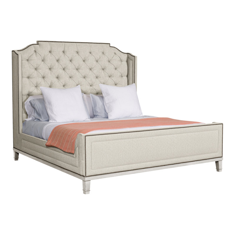 Michael Weiss Queen Glenwood Bed, Casa Blanca, Nomad Snow Crypton® Chenille, Yes