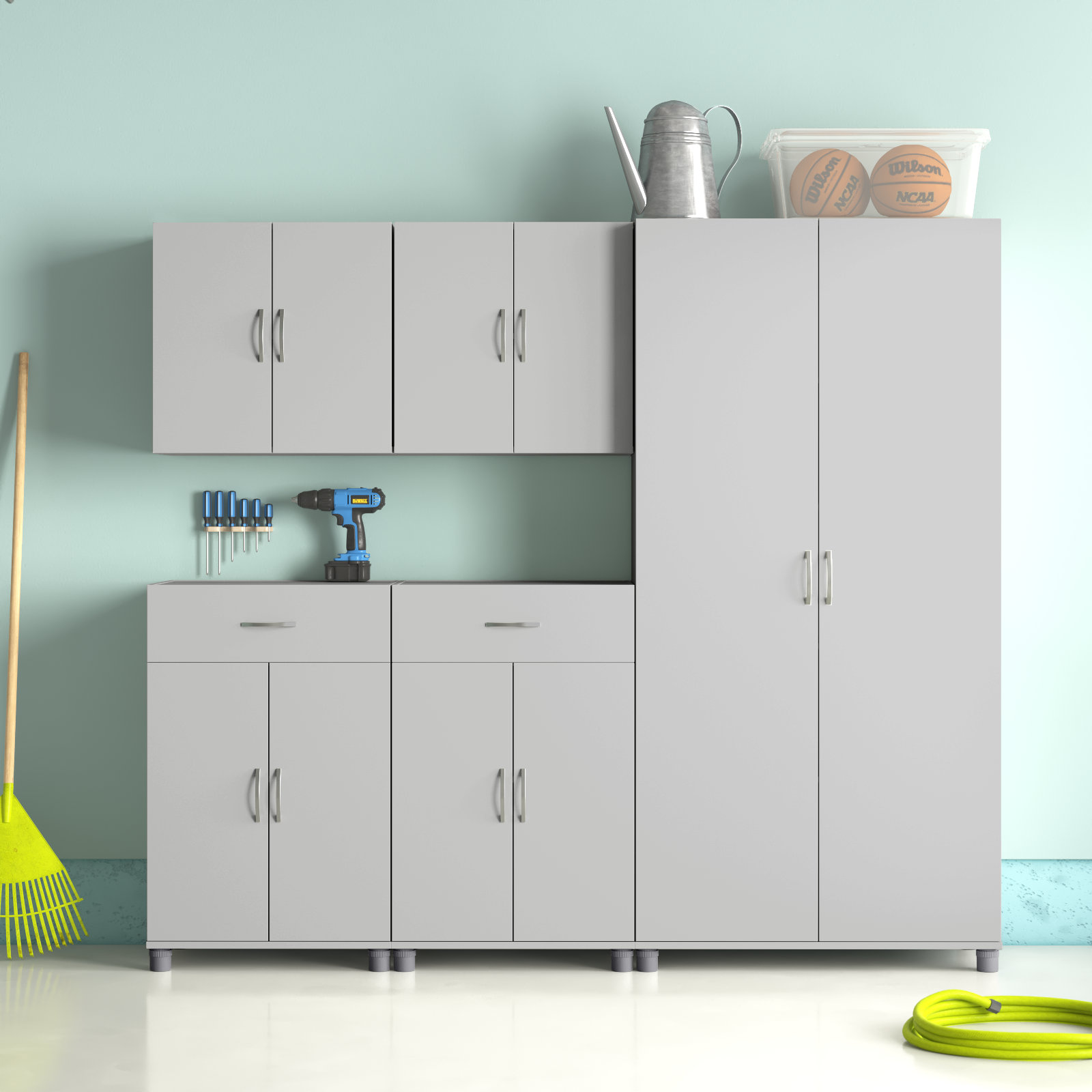 Waco 6 Piece Storage Cabinet Set WFX Utility Finish: White