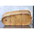 61'' x 28.38'' Freestanding Soaking Wood Bathtub with Faucet