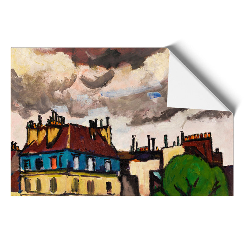 Rooftops and Clouds in Paris by Henry Lyman Sayen - Frameless Print, 21cm H x 30cm W x 0.1cm D