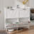 Farmhouse Shoe Cabinet with Drawer, Wood Entryway Shoe Storage for 20 Pairs, Hidden Organizer-445026899