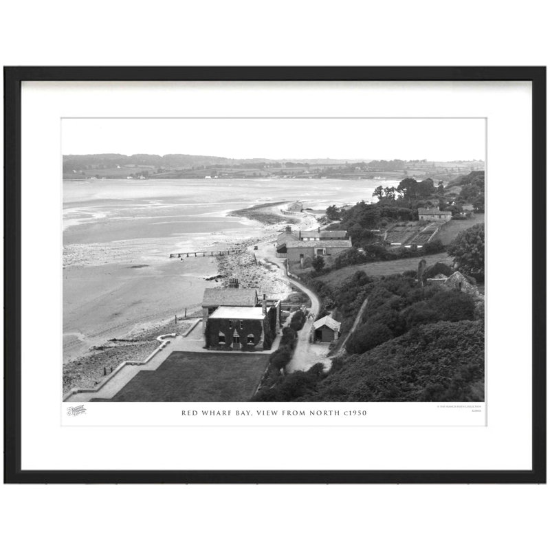 Red Wharf Bay, View From North C1950 by Francis Frith - Single Picture Frame Print, 40cm H x 50cm W x 2.3cm D