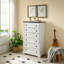 Commode 6 tiroirs, commode haute pour chambre à coucher - Standard-129994452