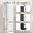 360° Swivel Full Length Mirror With Stand,Solid Wood Floor Mirror With Coat Rack-1801980578-1801980579