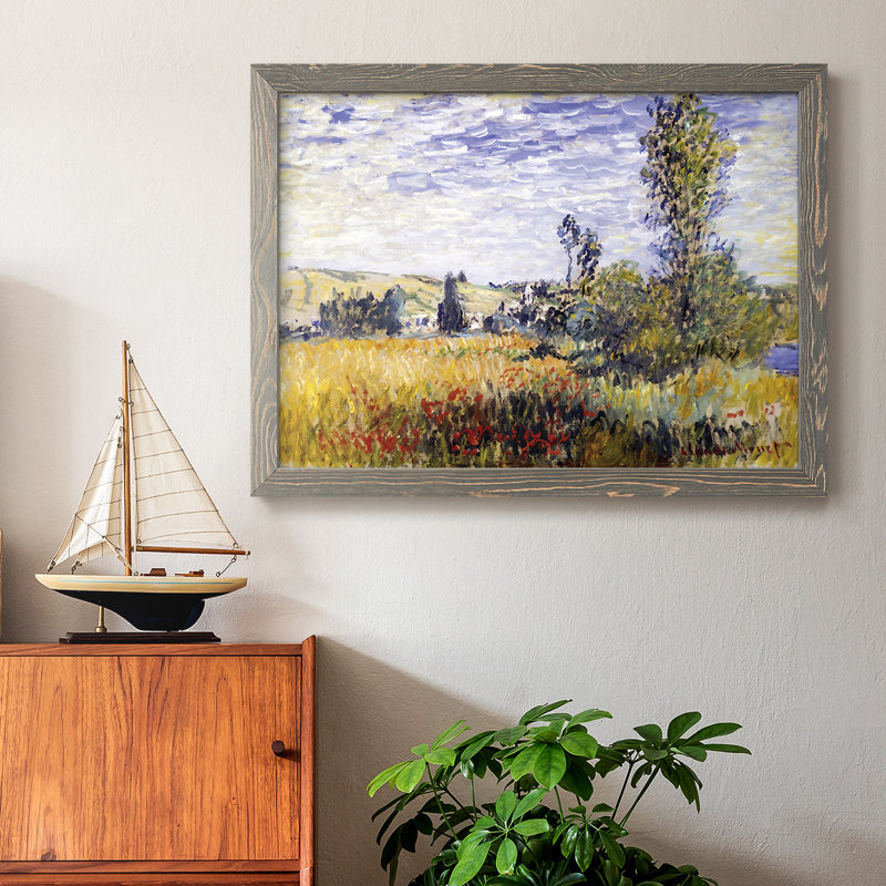 Paysage à Vetheuil, 1880, reproduction d'art sur toile, Gris, H 22 po x l 32 po x P 1,5 po
