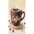 Quick Dry Microfiber Watercolor Coffee Cup Beach Towel, 36 x 72 in