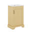 Meuble-lavabo de 20 po avec rangement pour porte d'armoire, lavabo en céramique encastré, portes à fermeture douce, tablette réglable
