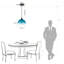 Luminaire suspendu sphère 1 lumière 7,87 pouces avec dégradé pour îlot de cuisine-429502438