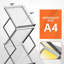 Porte-revues pliable 6 pochettes, porte-revues pliable