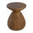 Patti Outdoor Patio MGO Wood Side Table, Wood Grain Finish, Set Of 1